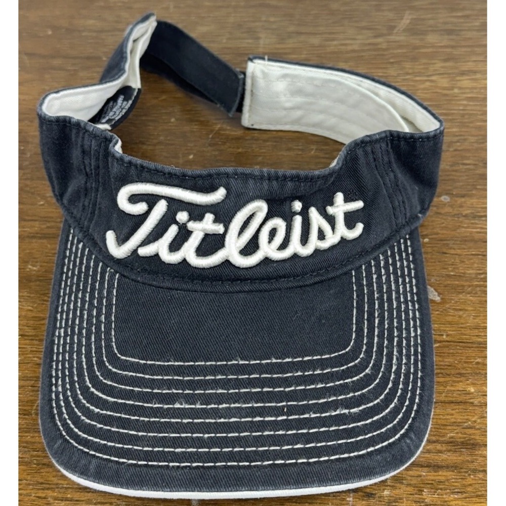 Titleist Low Profile Golf Visor Black 100% Cotton